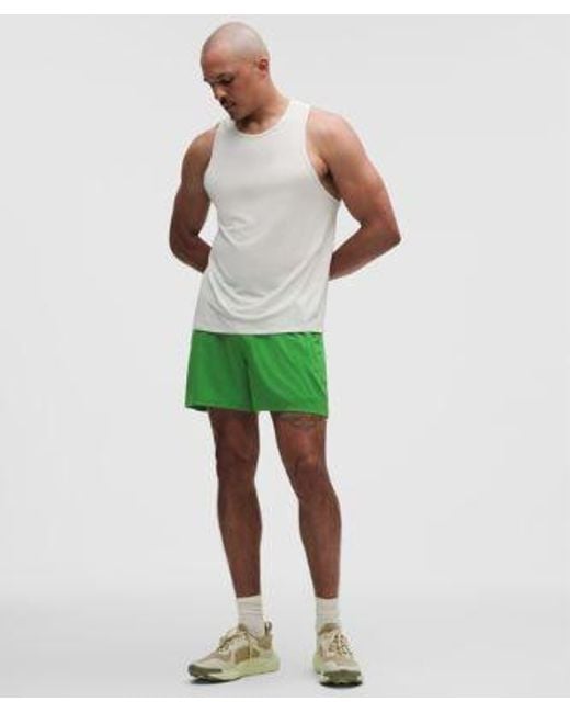 lululemon athletica Green – Pace Breaker Linerless Shorts – 5" – – Size Large for men