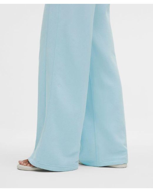 lululemon athletica Blue – Scuba Mid-Rise Wide-Leg Pants Regular – – Size Large