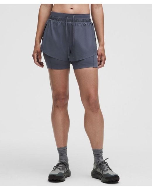 lululemon athletica Pink – Swift Speed 2-In-1 Shorts – 2.5" – Size Large