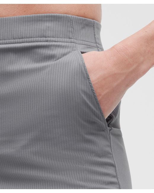 lululemon athletica Gray Dance Studio Slim-Fit High-Rise Flared Pant