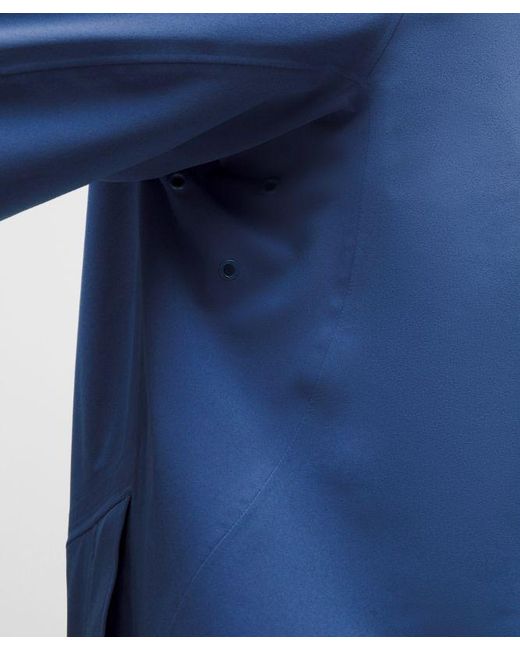 lululemon athletica Blue – Stretch Glyde Waterproof Jacket – – Size Large for men