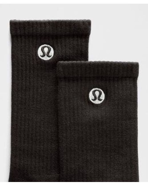 lululemon athletica Black Daily Essential Crew Socks