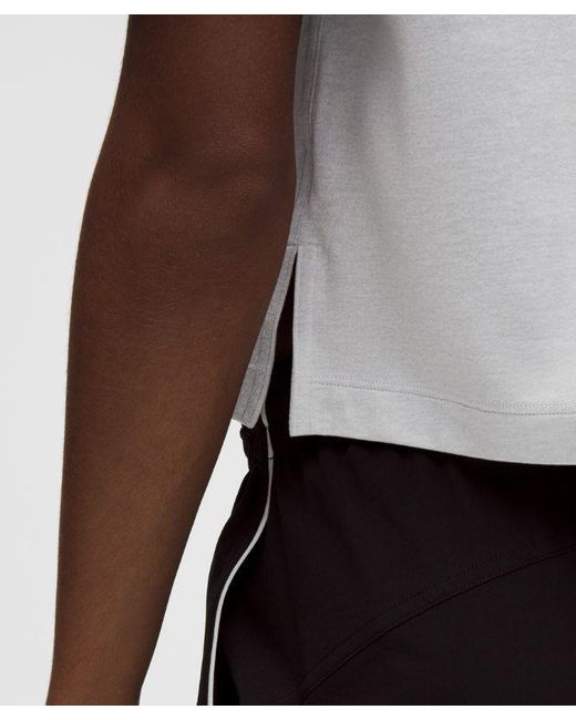 lululemon athletica White – Softy Suedey Relaxed Short-Sleeve Shirt – – Size Large