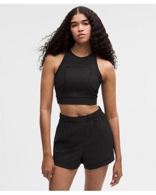 lululemon athletica Black – Mesh Cutout Tank Top Slnsh Collection – – Size Large