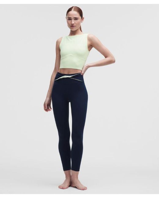 lululemon athletica Blue – Nulu Twist-Back Tank Top – –
