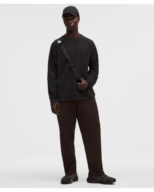 lululemon athletica Black – Organic Oversized Long-Sleeve Shirt Slnsh Collection – – Size Large for men