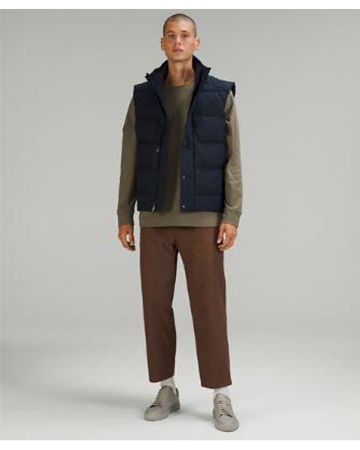lululemon athletica Wunder Puff Vest Tech Canvas - Color Blue - Size L for men
