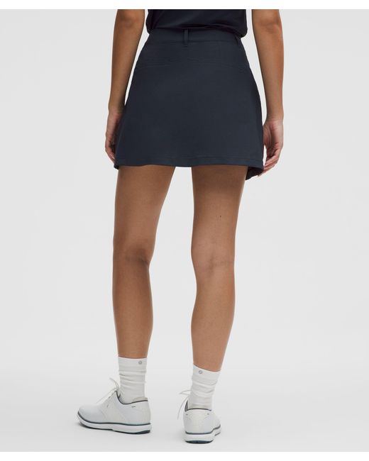 lululemon athletica Blue Stretch Twill Front Pleat Golf Skirt