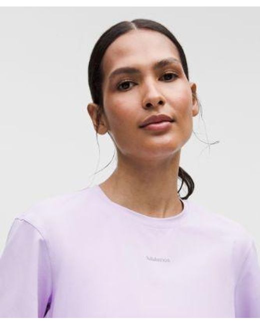 lululemon athletica Purple Pace Crush Cross-Back Graphic T-Shirt