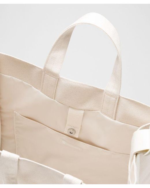 lululemon athletica White – Canvas Market Tote Bag 19L –