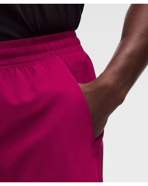 lululemon athletica Red – Pace Breaker Lined Shorts – 7" – Size Large for men