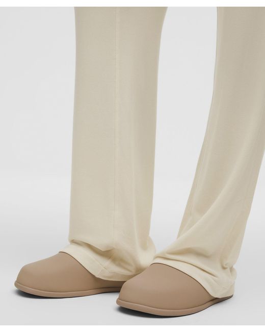 lululemon athletica Natural Becalm Mid-Rise Flared Pant