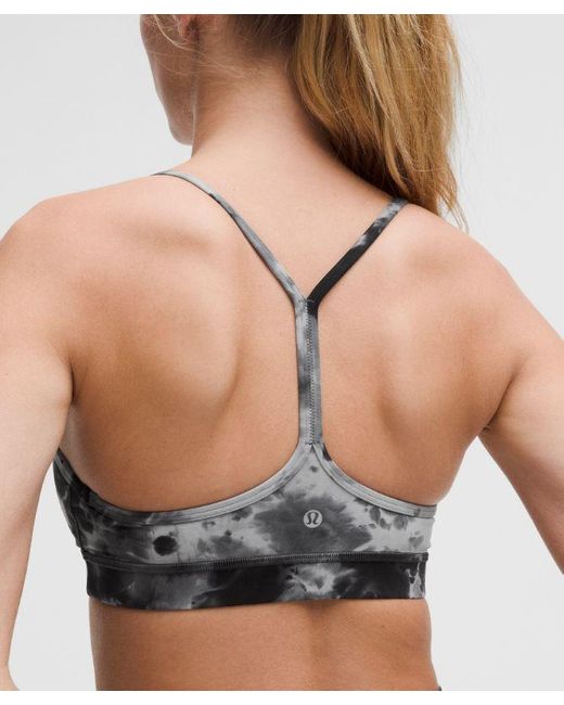 lululemon athletica Gray Flow Y Bra Nulu Light Support, A-C Cups