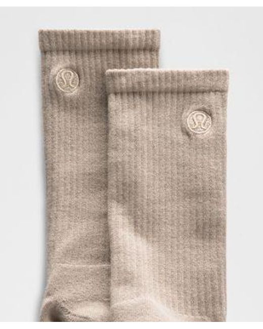 lululemon athletica Natural Daily Essential Crew Socks