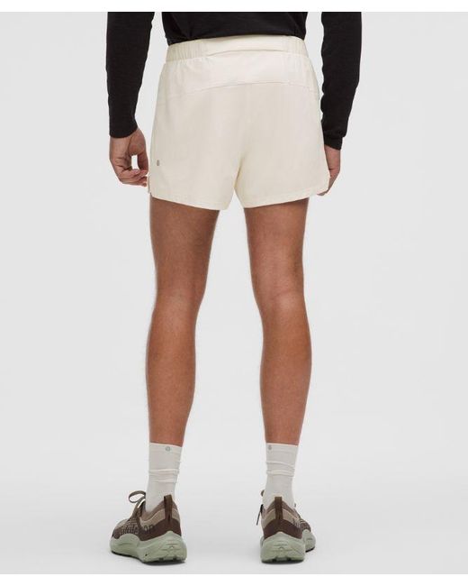 lululemon athletica White Mile Maker Ripstop Lined Short 4" for men