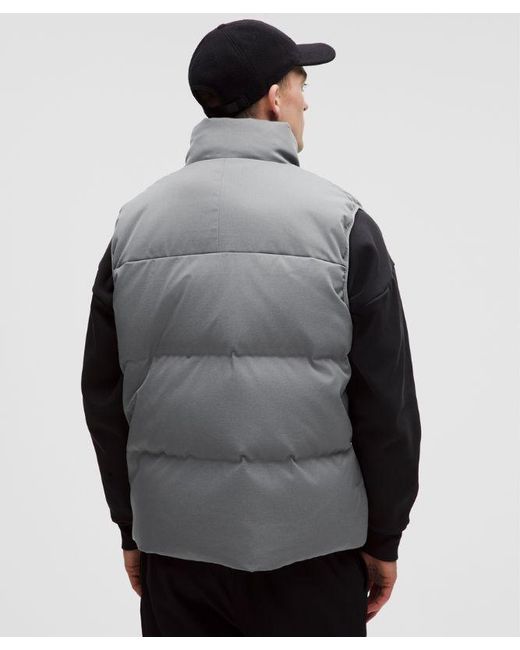 lululemon athletica Gray – Always Down Puffer Vest Tech Canvas – – Size Large for men