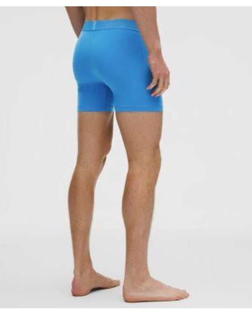 lululemon athletica Blue – Soft Stretch Active Boxers Briefs – 5" – – Size Large for men