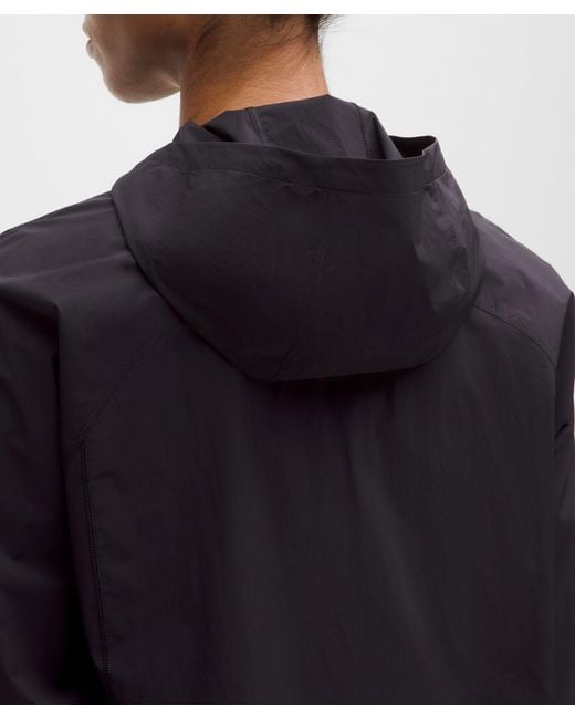 lululemon athletica Black Translucent Hooded Jacket