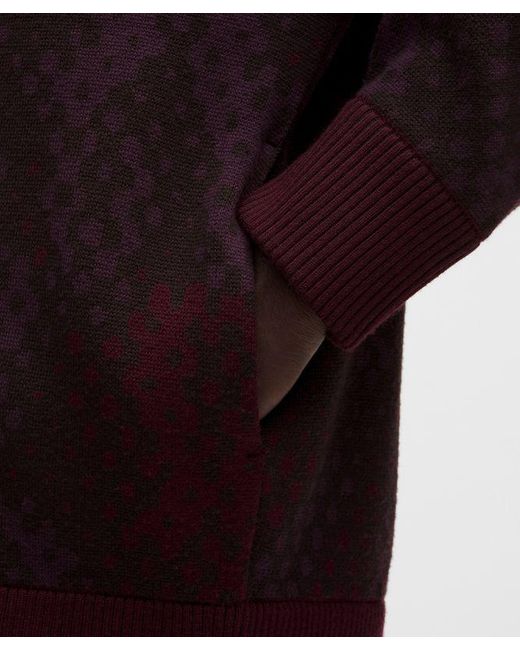 lululemon athletica Red Merino Wool Cardigan for men