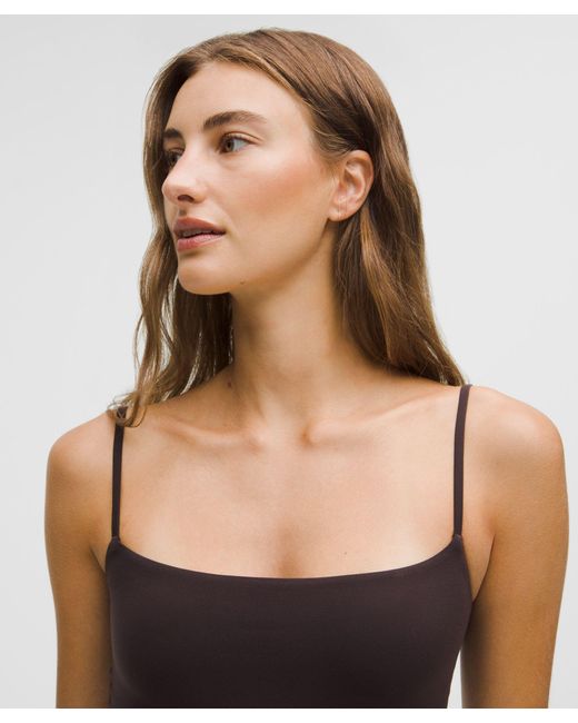 lululemon athletica Black Wundermost Ultra-Soft Nulu Spaghetti-Strap Adjustable Cami