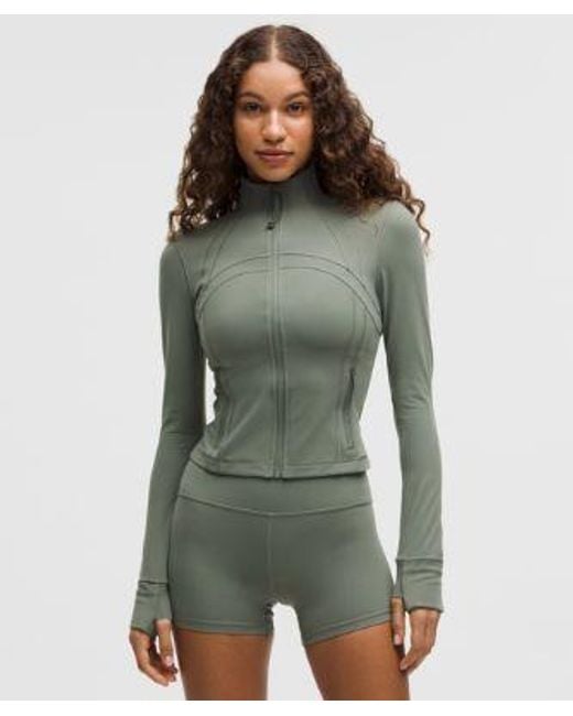 lululemon athletica Green – Define Cropped Jacket Nulu – /Pastel – Size 18