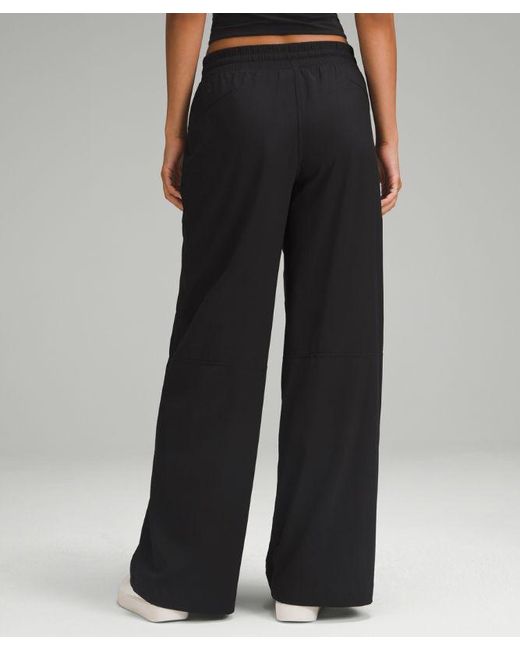 lululemon athletica Black Swift Mid-Rise Wide-Leg Pant