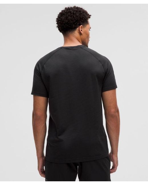 lululemon athletica Black Metal Vent Tech Short-Sleeve Shirt for men