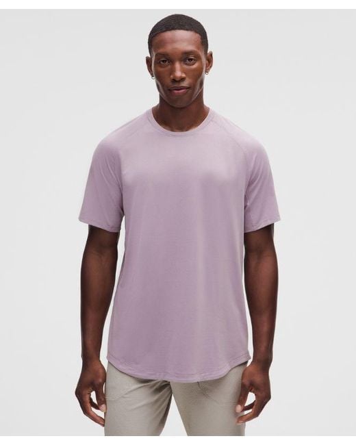 lululemon athletica Purple License To Train Short-Sleeve Shirt for men