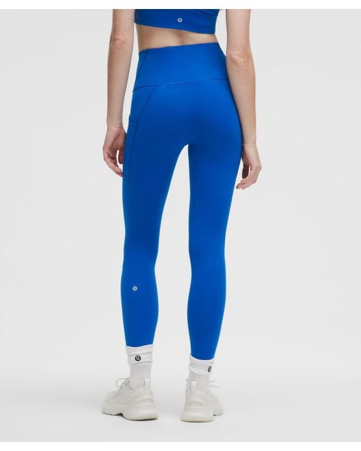 lululemon athletica Blue Wunder Train High-Rise Tight With Pockets 25"