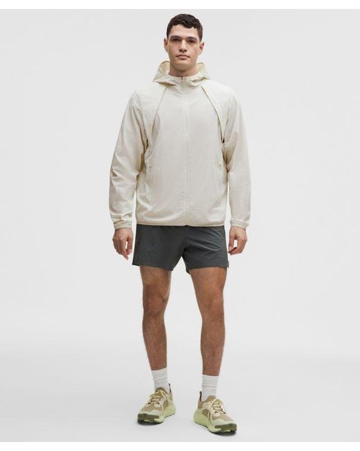 lululemon athletica Gray Fast And Free Packable Jacket for men