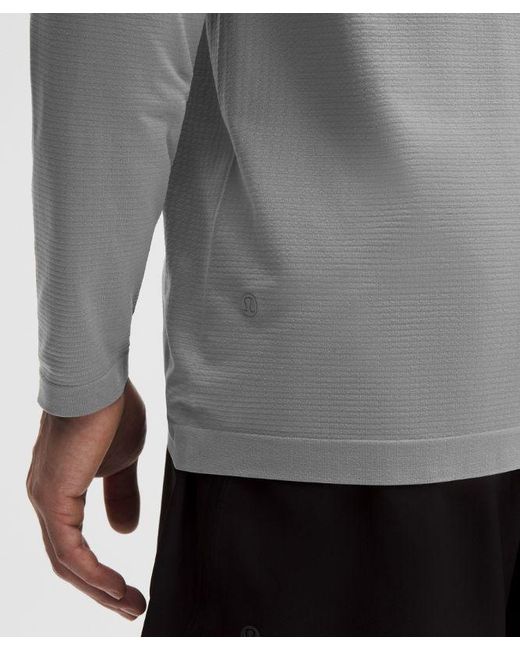 lululemon athletica Gray Metal Vent Tech Long-Sleeve Shirt for men