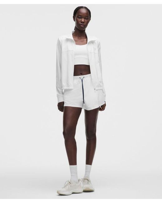 lululemon athletica White – Court Rival High-Rise Shorts – 3" – – Size 4