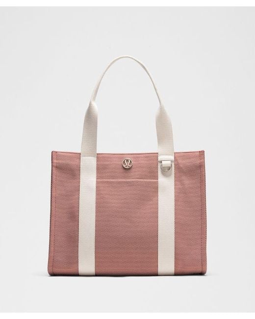 lululemon athletica Pink – Two-Tone Canvas Tote Bag 10L –