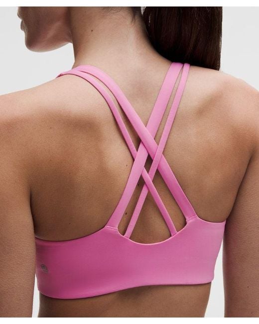 lululemon athletica Pink – Energy Sports Bra Medium Support, B-D Cups Evolve – – Size Large
