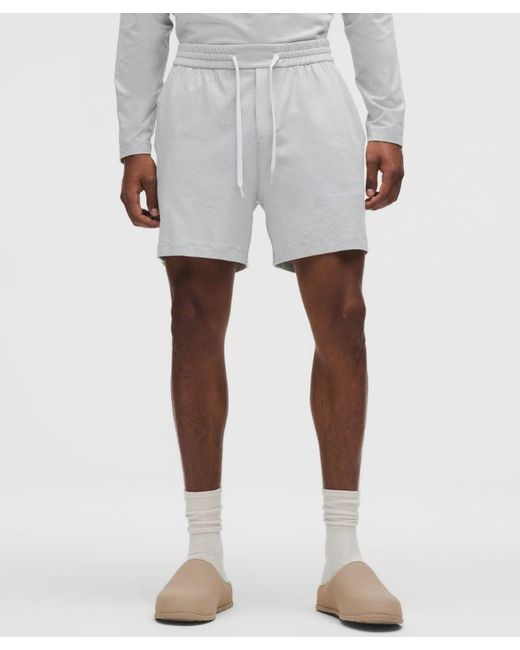 lululemon athletica Gray Soft Jersey Short 5" for men