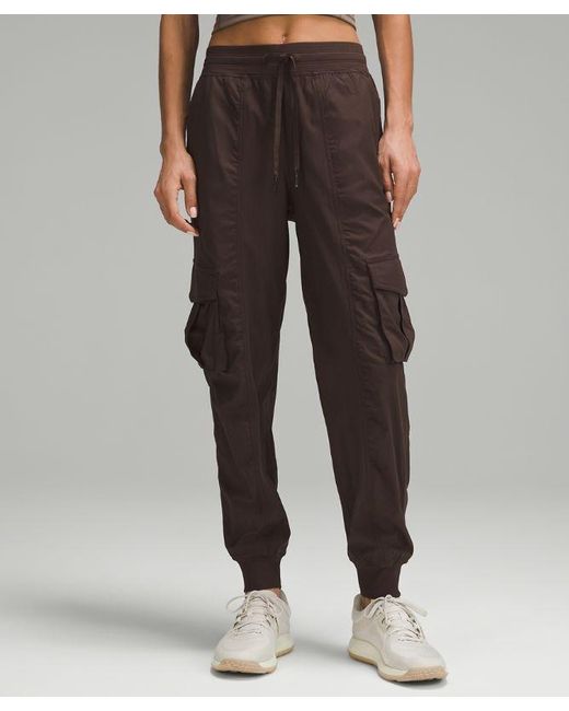 lululemon athletica Dance Studio Relaxed-fit Mid-rise Cargo Joggers - Color Brown - Size L