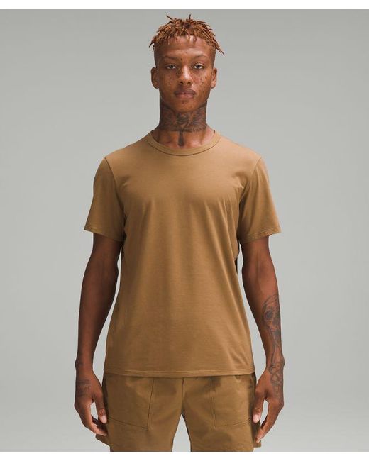lululemon athletica Brown – Fundamental T-Shirt – – for men