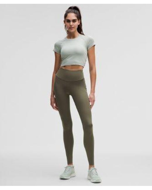 lululemon athletica Green – Base Pace High-Rise Tight Leggings – 28" – – Size 16