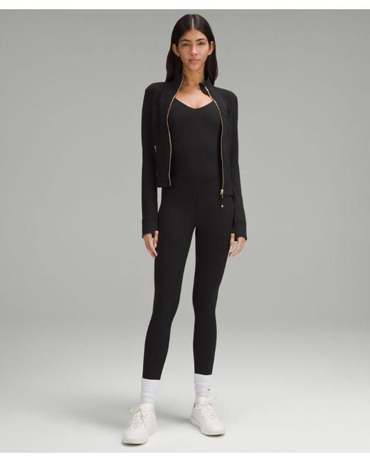 lululemon athletica Define Cropped Jacket Nulu - Color Black/gold - Size 12