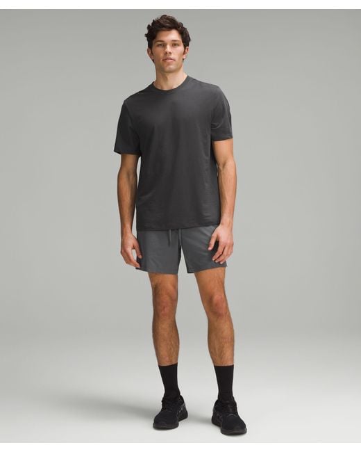 lululemon athletica Gray Zeroed In Linerless Shorts 5" for men