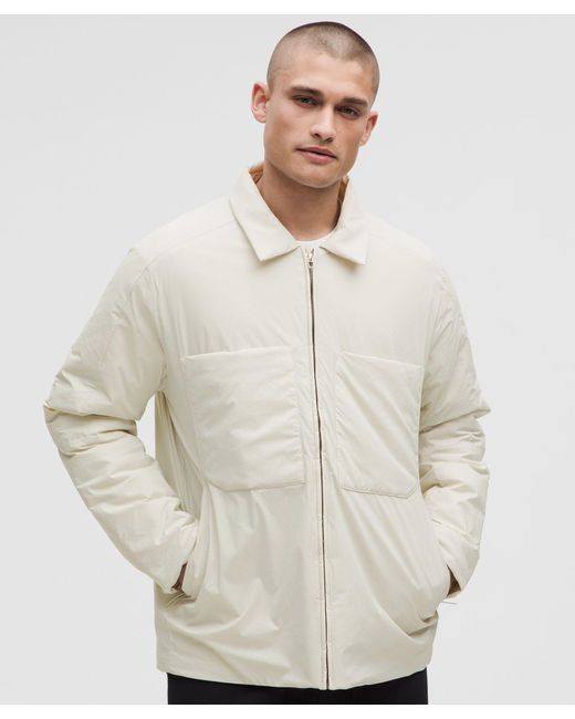 lululemon athletica Gray Insulated Utility Shirt Jacket for men