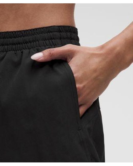 lululemon athletica Black Pace Rival High-Rise Short 3"