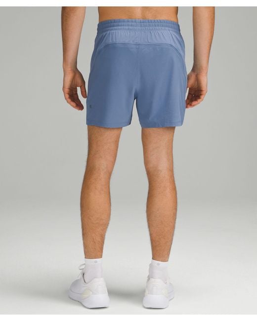 lululemon athletica Blue Pace Breaker Linerless Shorts 5" for men