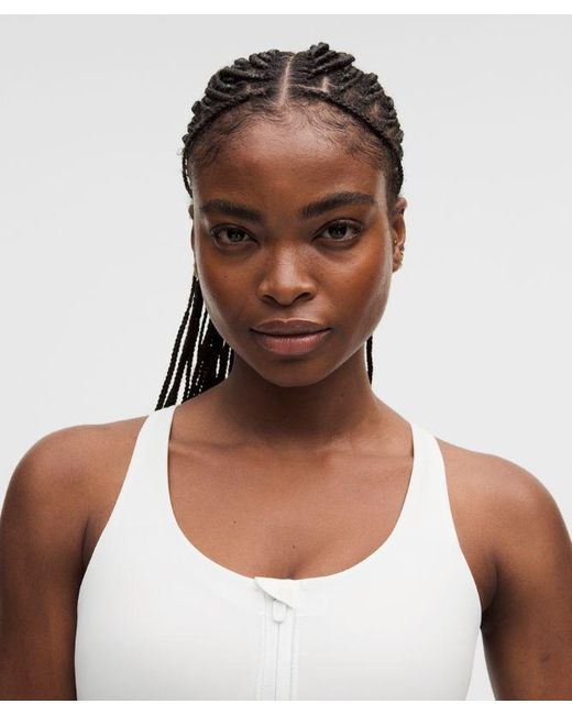 lululemon athletica White Energy Zip-Front Bra