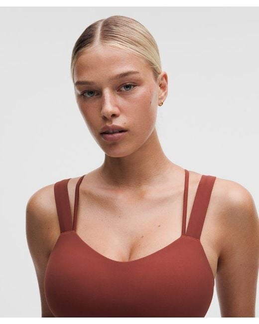 lululemon athletica Red Like A Cloud Longline Bra