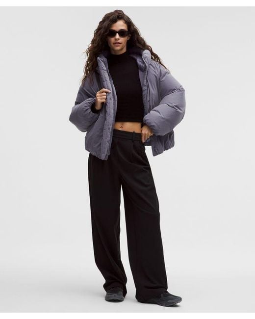 lululemon athletica Purple – Bubble-Hem 600-Down-Fill Puffer Jacket – – Size Large