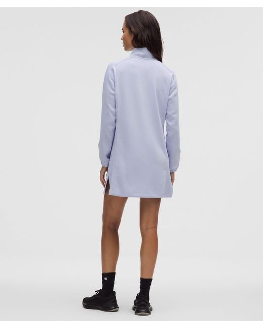 lululemon Softstreme Half-Zip Mini Dress in Blue | Lyst