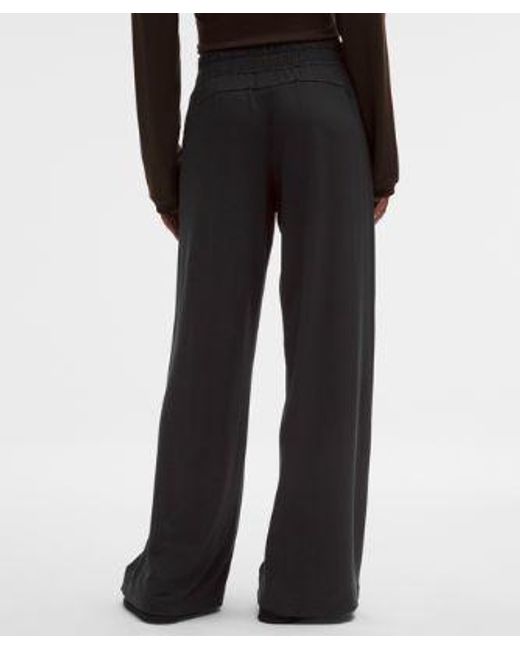 lululemon athletica White Becalm Mid-Rise Wide-Leg Pant