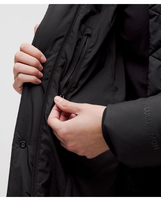 lululemon athletica Wunder Puff Long Jacket - Color Black - Size 12