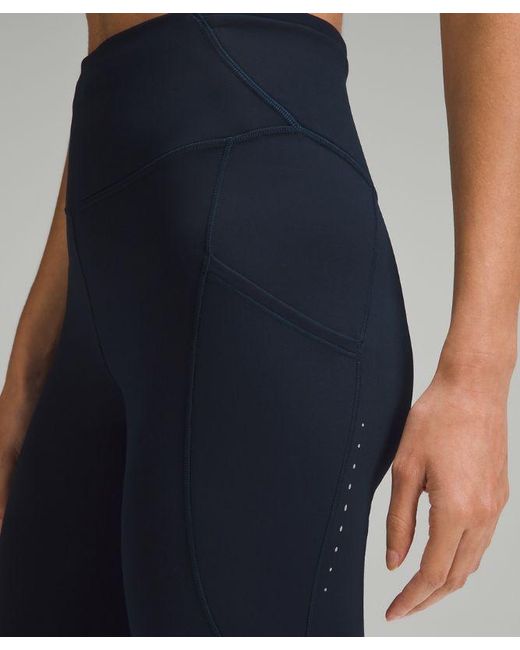 lululemon athletica Blue Fast And Free High-Rise Thermal Tight 28"
